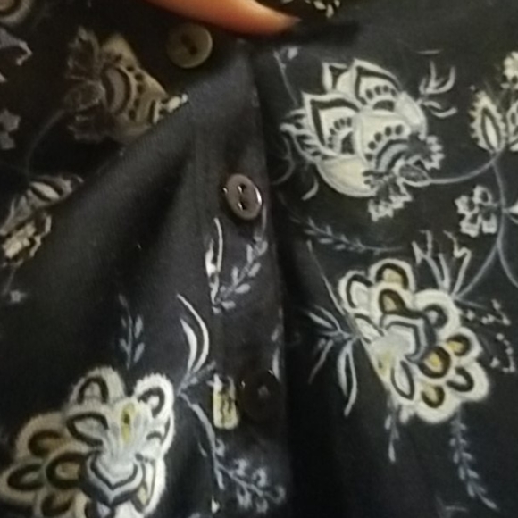 Blue patterned blouse - Picture 3 of 3